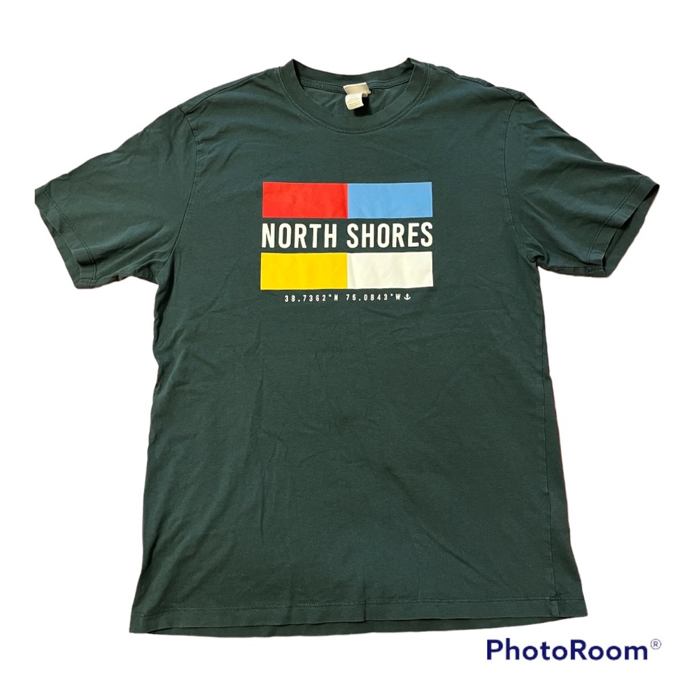 Green H & M graphic T-shirt, size medium